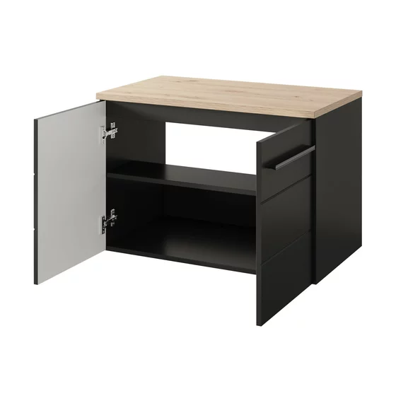 Mobilier de Baie Swing, MDF - Negru picture - 5