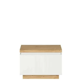NOPTIERA ERLA, 58X41X41 CM, ALB/STEJAR MINVERA/ALB LUCIOS