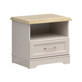 Noptiera Flandra cu Sertar, 54x41x50 h cm, Pal Melaminat/MDF, Casmir/Stejar Mauvella