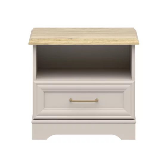 Noptiera Flandra cu Sertar, 54x41x50 h cm, Pal Melaminat/MDF, Casmir/Stejar Mauvella picture - 2
