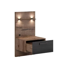 Noptiera Kingsley, Dreapta, 50.5x45.5x95.5 cm, Pal Melaminat, Stejar Monastery