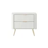 Noptiera Lante 2 Sertare, 63.2x38x55.3 cm, MDF, Alb picture - 2
