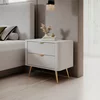 Noptiera Lante 2 Sertare, 63.2x38x55.3 cm, MDF, Alb picture - 5