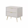 Noptiera Lante 2 Sertare, 63.2x38x55.3 cm, MDF, Beige picture - 1