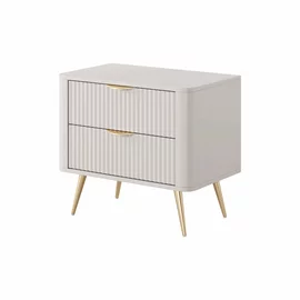 Noptiera Lante 2 Sertare, 63.2x38x55.3 cm, MDF, Beige