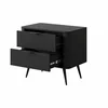 Noptiera Lante 2 Sertare, 63.2x38x55.3 cm, MDF, Negru picture - 4