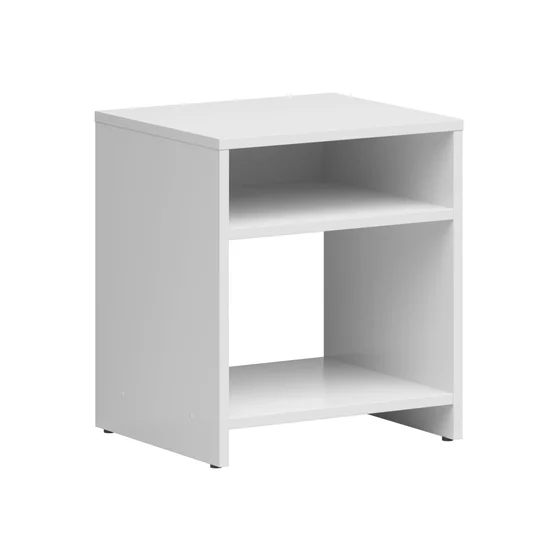 Noptiera Neno, 40x35.5x45.5 h cm, Pal Melaminat, Alb Mat picture - 1