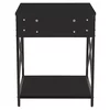 Noptiera Nordic,  48x40x60 cm, Metal/Pal Melaminat, Negru/Negru picture - 7