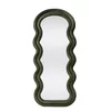 Oglinda Decorativa Helg 100, 70x3x160 cm, Rama MDF Tapitata cu Catifea, Verde Olive picture - 1