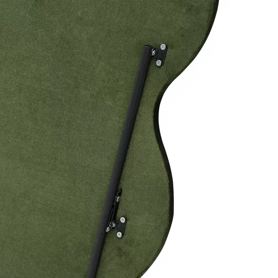 Oglinda Decorativa Helg 100, 70x3x160 cm, Rama MDF Tapitata cu Catifea, Verde Olive picture - 4
