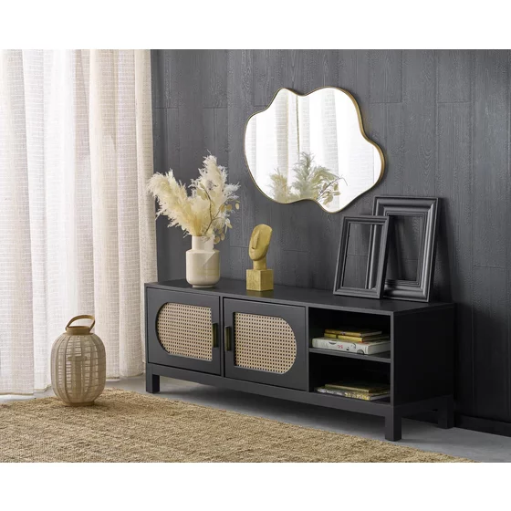 Oglinda Decorativa Helg 103B, 90x1.5x56 cm, Rama Metalica Aurie picture - 4