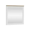 Oglinda Loksa, 96x4x91 cm, Pal Melaminat, Pin Alb/Stejar Gradson picture - 1