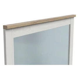 Oglinda Loksa, 96x4x91 cm, Pal Melaminat, Pin Alb/Stejar Gradson