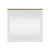 Oglinda Loksa, 96x4x91 cm, Pal Melaminat, Pin Alb/Stejar Gradson picture - 3