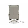 Fotoliu cu Recliner Electric Notos, 72x83-160x116 cm, Piele Sintetica, Gri picture - 5
