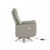 Fotoliu cu Recliner Electric Notos, 72x83-160x116 cm, Piele Sintetica, Gri picture - 4