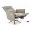 Fotoliu cu Recliner Electric Notos, 72x83-160x116 cm, Piele Sintetica, Gri picture - 2