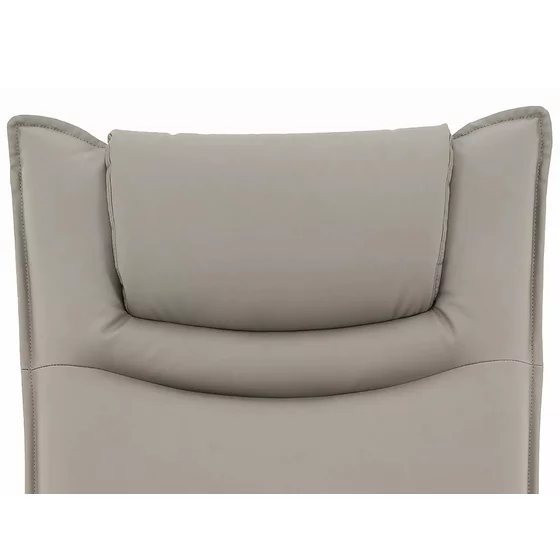 Fotoliu cu Recliner Electric Notos, 72x83-160x116 cm, Piele Sintetica, Gri picture - 8