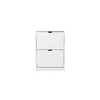 Pantofar Corry, 2 sertare, 60x24x83 cm, MDF, Alb Mat picture - 1