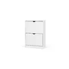 Pantofar Corry, 2 sertare, 60x24x83 cm, MDF, Alb Mat picture - 2