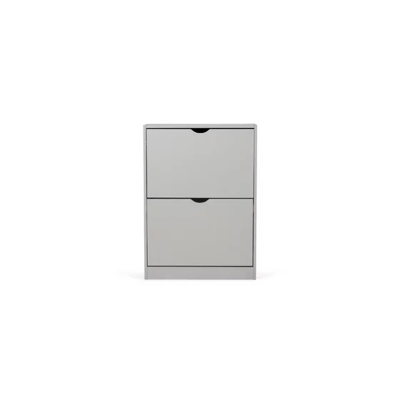 Pantofar Corry, 2 sertare, 60x24x83 cm, Pal Melaminat,  Gri picture - 1