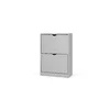 Pantofar Corry, 2 sertare, 60x24x83 cm, Pal Melaminat,  Gri picture - 2