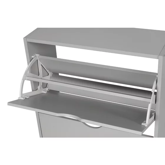 Pantofar Corry, 2 sertare, 60x24x83 cm, Pal Melaminat,  Gri picture - 4