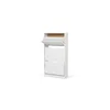 Pantofar Corry, 3 sertare, 60x24x118 cm, Pal Melaminat/MDF, Alb Mat picture - 3