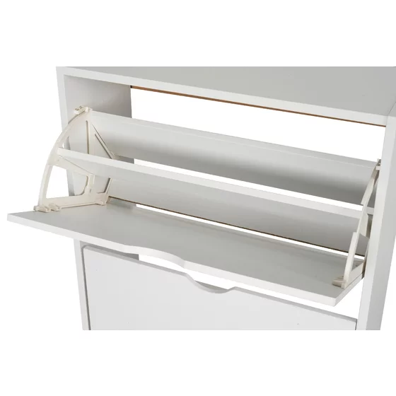 Pantofar Corry, 3 sertare, 60x24x118 cm, Pal Melaminat/MDF, Alb Mat picture - 4