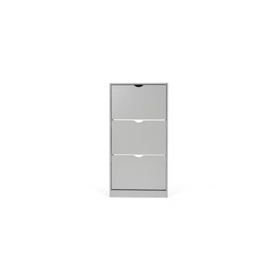Pantofar Corry, 3 sertare, 60x24x118 cm, Pal Melaminat,  Gri picture - 1