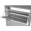 Pantofar Corry, 3 sertare, 60x24x118 cm, Pal Melaminat,  Gri picture - 4
