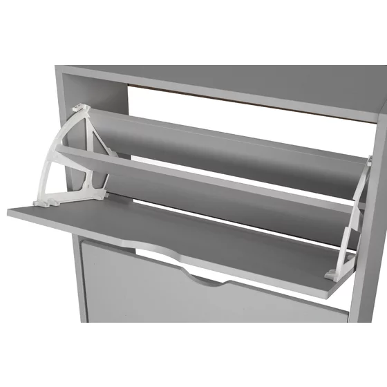 Pantofar Corry, 3 sertare, 60x24x118 cm, Pal Melaminat,  Gri picture - 4