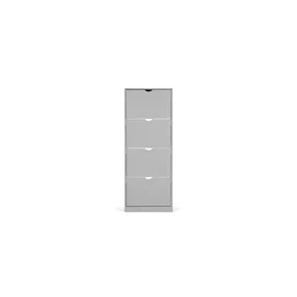 Pantofar Corry, 4 sertare, 60x24x157 cm, Pal Melaminat,  Gri