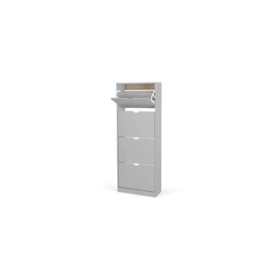 Pantofar Corry, 4 sertare, 60x24x157 cm, Pal Melaminat,  Gri picture - 2