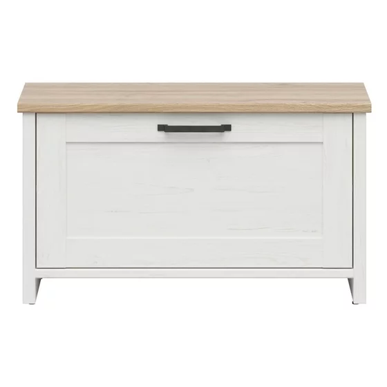 Pantofar Loksa, 85x37x49 cm, Pin Alb/Stejar Gradson picture - 1