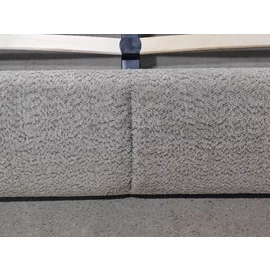 Pat Tapitat Ronda, 160x200 cm, Stofa, Gri Deschis