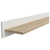 Polita Loksa, 143x24x17 cm, Pal Melaminat, Pin Alb/Stejar Gradson picture - 2