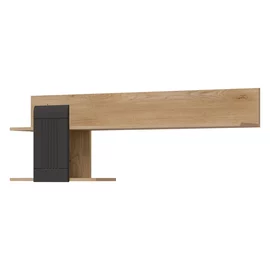 Polita Milton ML10, 163.5x23x46.5 h cm, Pal Melaminat/MDF,  Stejar Cremona/Antracit