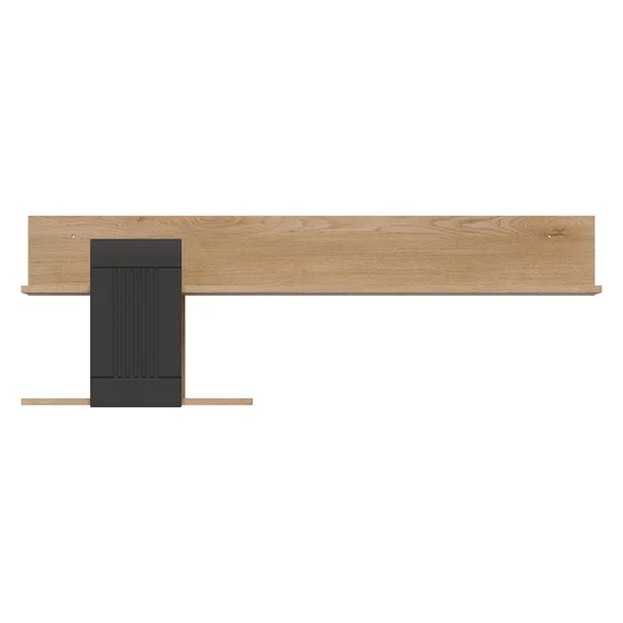 Polita Milton ML10, 163.5x23x46.5 h cm, Pal Melaminat/MDF,  Stejar Cremona/Antracit picture - 2