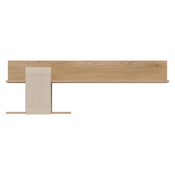 Polita Milton ML10, 163.5x23x46.5 h cm, Pal Melaminat/MDF,  Stejar Cremona/Casmir picture - 2