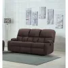 Canapea cu Recliner ASTHA 3R, 187x94x102 cm, Stofa, Maro picture - 1