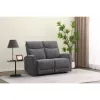 Canapea cu Recliner Electric Huston 2L, 139x103x96 cm, Gri picture - 2