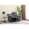 Canapea cu Recliner Electric Huston 2L, 139x103x96 cm, Gri picture - 4