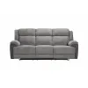 Canapea cu Recliner Electric Orso 3RR, 226x94x104 cm, Stofa/Microfibra - Gri picture - 1