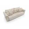 Canapea Extensibila Big Buddy Extra Large, 302x130x92 cm, Suprafata Pentru Dormit - 182x244 cm, Stofa - Beige Deschis picture - 8