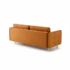 Canapea Extensibila Cavola Gold, 222x94x92 cm, Catifea Magic Velvet 2286 - Portocaliu picture - 5