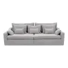 Canapea Extensibila Evora Extra Large, 276x137x71/92 cm, Stofa Lincoln 86 Gri Deschis picture - 1