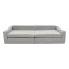 Canapea Extensibila Evora Extra Large, 276x137x71/92 cm, Stofa Lincoln 86 Gri Deschis picture - 2