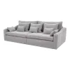 Canapea Extensibila Evora Extra Large, 276x137x71/92 cm, Stofa Lincoln 86 Gri Deschis picture - 6