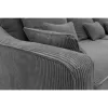 Canapea Extensibila Evora Extra Large, 276x137x71/92 cm, Stofa Lincoln 90 Gri Inchis picture - 6